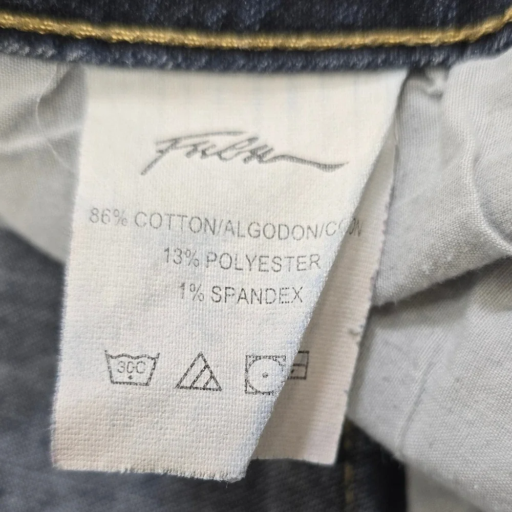 FUBU The Collection Women's Blue Denim Capris Size 13 14 Y2K Cropped Pants‎